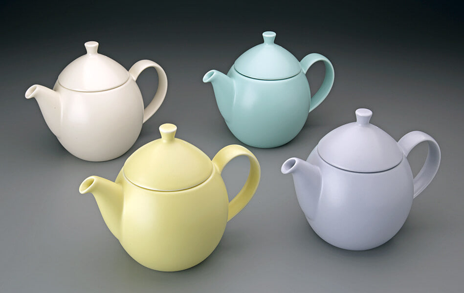For Life Dew Teapots Pastel Ceramic Teapots Mark T. Wendell Tea Company