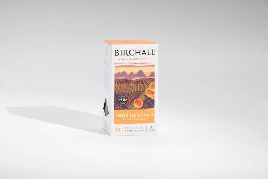 Green Tea & Peach (15 Prism Teabags)