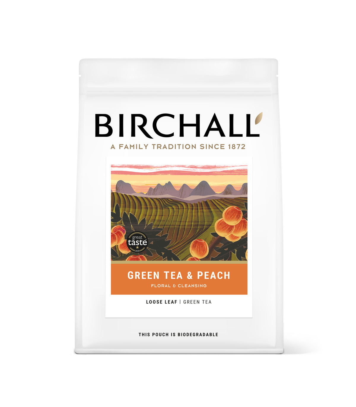 Green Tea & Peach (125g Loose Leaf)