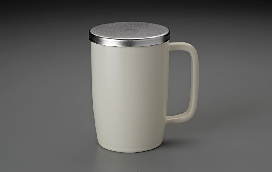 Large Tea Mug with Loose Leaf Infuser - Ceramic Lid - 18oz