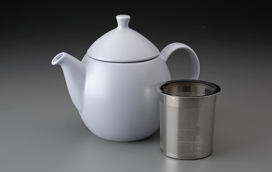 Teapot 32 oz White Porcelain