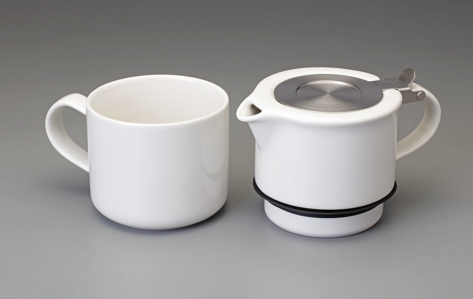 14 oz. Tea For One Teapot (White)