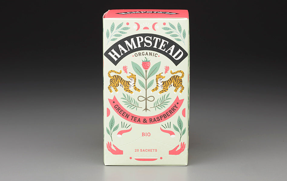 Organic Green Tea & Raspberry (20 Teabags)