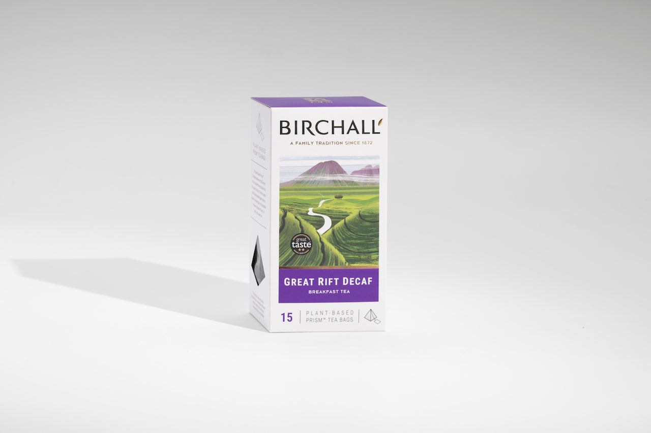 Decaffeinated Great Rift Breakfast Tea (15 Prism Teabags)