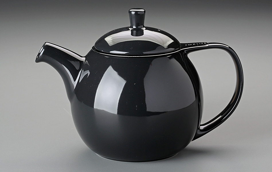 For Life 24 oz. Curve Teapot (Black)